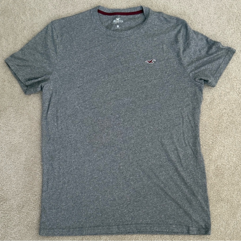 Hollister Gray Short Sleeve Tee Classic Crew Neck